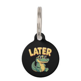 Funny Spater Gator Unglaublich witzig Alligator Pu Haustiermarke