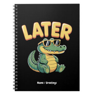Funny Spater Gator Unglaublich witzig Alligator Pu Notizblock