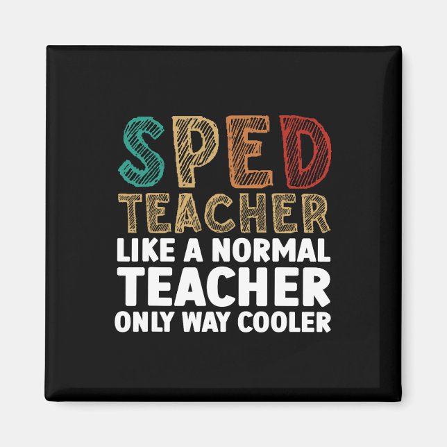 Funny Special Bildung Design für Männer Frauen Spr Magnet (Vorne)