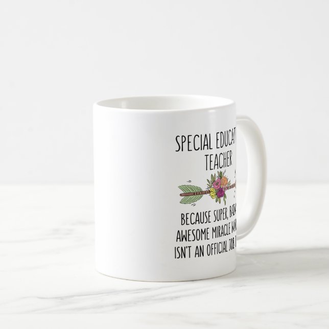Funny Special Bildung Teacher Geschenk Idee Kaffeetasse (VorderseiteRechts)
