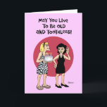 Funny Special Birthday Wish Karte<br><div class="desc">Funny Birthday Grußkarte für eine Frau</div>