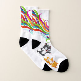 Funny "Special Cat Pattern Socks" Socken