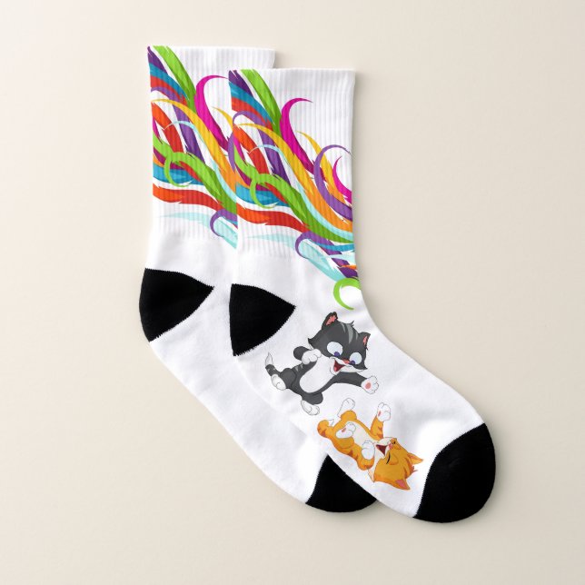 Funny "Special Cat Pattern Socks" Socken (Paar)