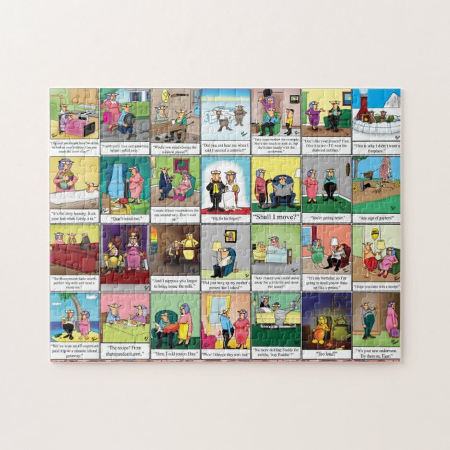 Funny Spectickles Ehe Spaß Puzzle (Horizontal)