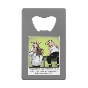 Funny Spectickles Medical Health Cartoon Spaß Geldbeutel Flaschenöffner