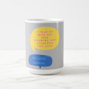 Funny Speech Eyebrows Morphing Tasse