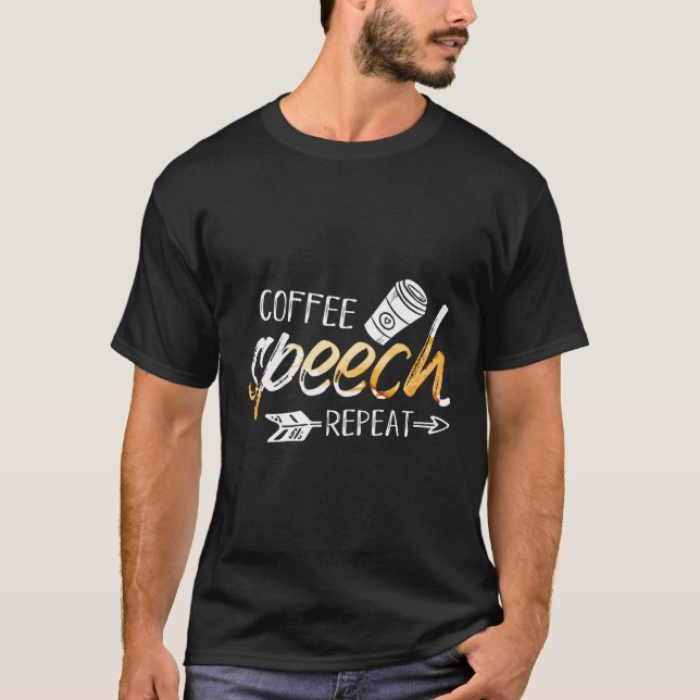Funny Speech Therapy Gabe Kaffeespezialist T-Shirt (Vorderseite)