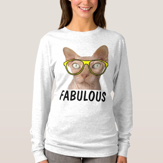 Funny SPHYNX Cat T - Shirt (Vorderseite)
