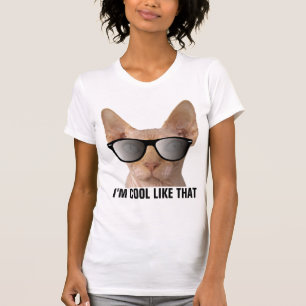 Funny Sphynx Haairless Cat (COOL WIE SO)T - Shirt