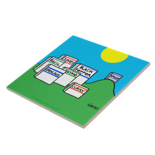 Funny Spices Cartoon Farbenfrohe Küche Trivet Fliese