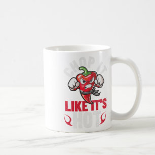 Funny Spicy Chili Karate Design Chile Pepper Spaß Kaffeetasse