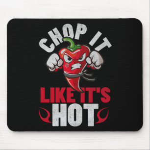 Funny Spicy Chili Karate Design Chile Pepper Spaß Mousepad