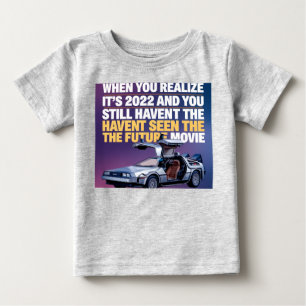 "Funny Spider Feder Zitat - Vintage Typografie Pos Baby T-shirt