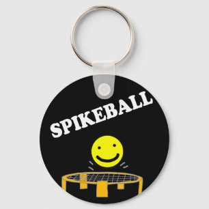 Funny Spikeball Net mit Smile Face Art Schlüsselanhänger