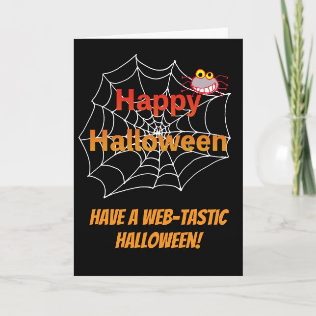 Funny Spione auf Halloween Web Karte (Vorderseite)