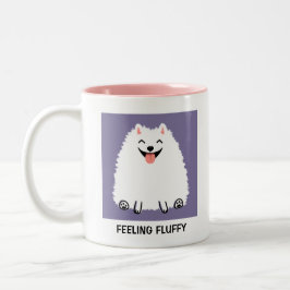 Funny Spitz Gefühl Fluffy Pom tastic Custom Zweifarbige Tasse