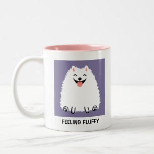 Funny Spitz Gefühl Fluffy Pom tastic Custom Zweifarbige Tasse