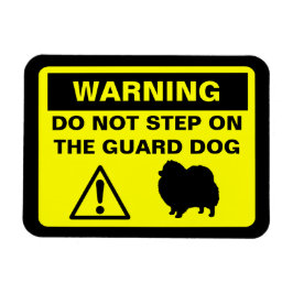 Funny Spitz Guard Hund Warnzeichen Magnet