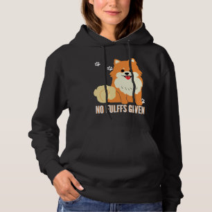 Funny Spitz Hund keine Fluffs gegeben Angepasst Hoodie