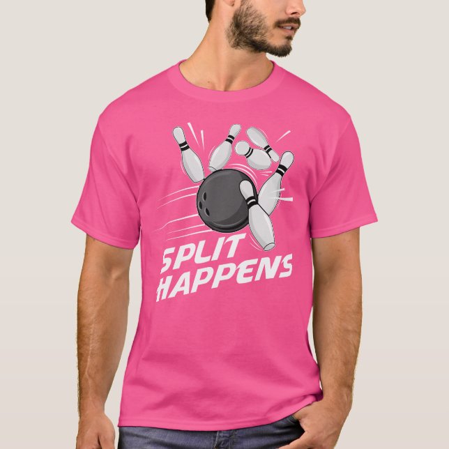 Funny Split Happens Bowling Team Bowling Squad Spl T-Shirt (Vorderseite)