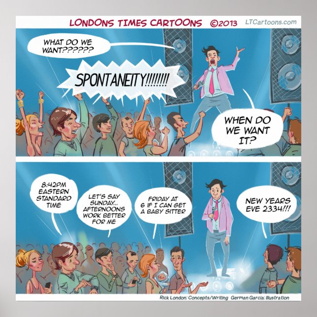 Funny Spontaneität Coach Poster (Vorne)