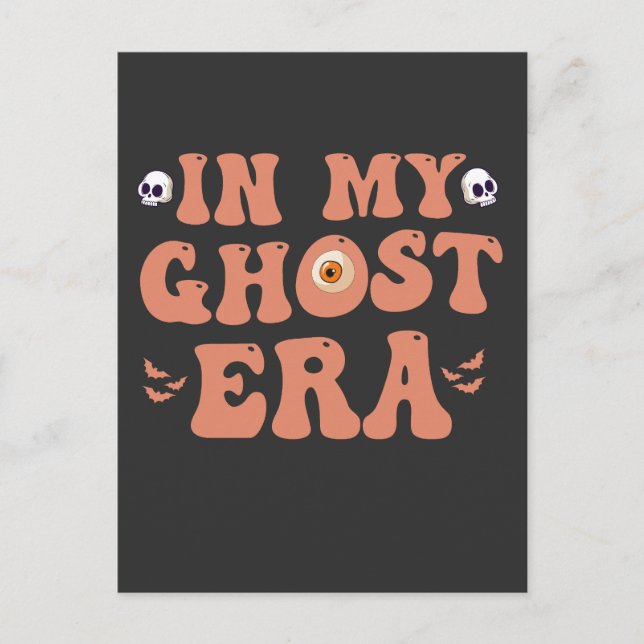 Funny Spooky Halloween in meinem Geist Era Gothic  Postkarte (Vorderseite)