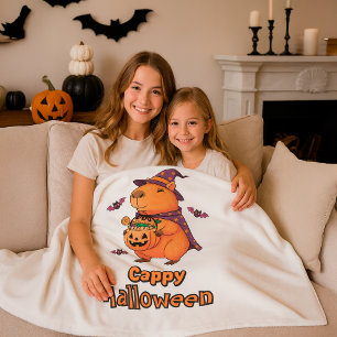 Funny Spooky Niedliches Geschenk Cappy Halloween C Fleecedecke