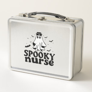 Funny Spooky Nurse Outfit Metall Brotdose
