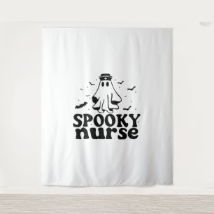 Funny Spooky Nurse Outfit Wandteppich