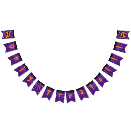 Funny Spooky Pumpkin iconic Wink S Nur Leckereien! Wimpelkette