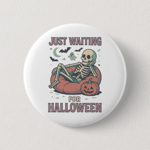 Funny Spooky Skeleton Summerween Wart für Hallo Button