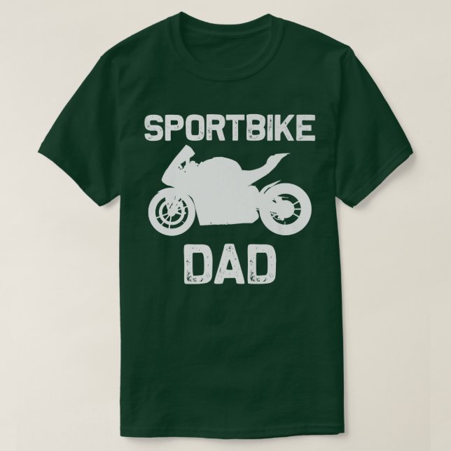 Funny Sport Bike Art Vater Racing Biker Motorrad T-Shirt (Design vorne)