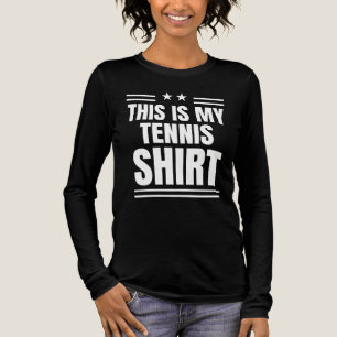 Funny Sport Zitat Dies ist mein Tennis-Shirt Tri-Blend Shirt