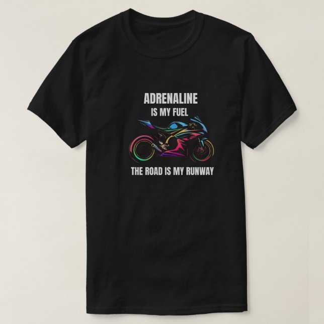 Funny Sportbike Motivierend Zitat - Motorrad Gif T-Shirt (Design vorne)