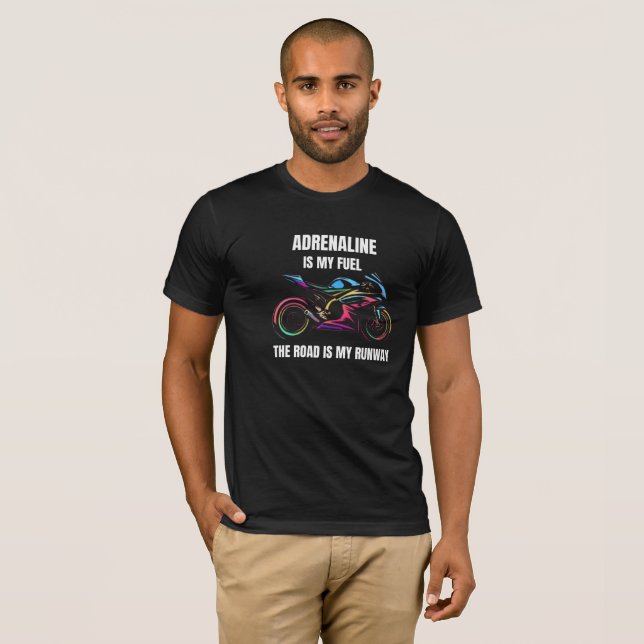 Funny Sportbike Motivierend Zitat - Motorrad Gif T-Shirt (Vorne ganz)