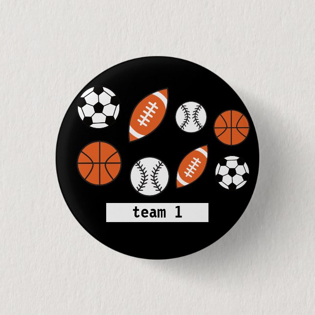 Funny Sports Ball Button (Vorderseite)