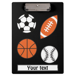 Funny Sports Ball Klemmbrett