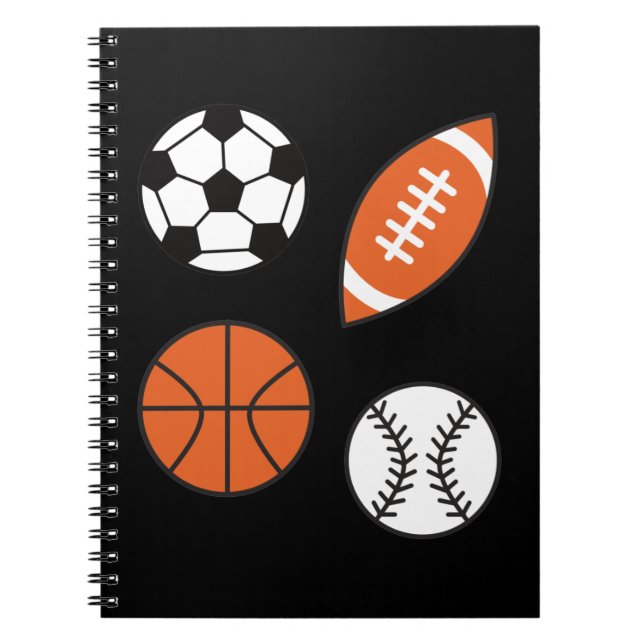 Funny Sports Ball Notizblock (Vorderseite)