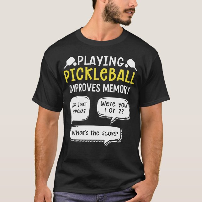 Funny Sports Pickleball Player T-Shirt (Vorderseite)