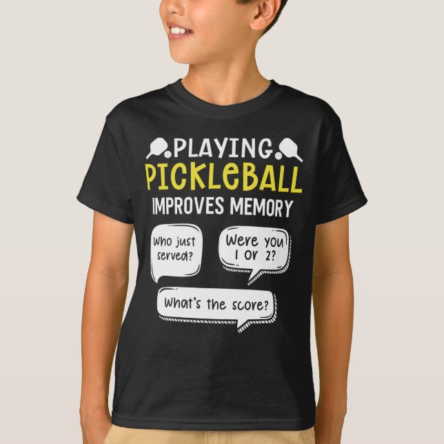 Funny Sports Pickleball Player T-Shirt (Vorderseite)