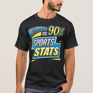 Funny Sports Stats Shirt Brain Odds Team Statistik