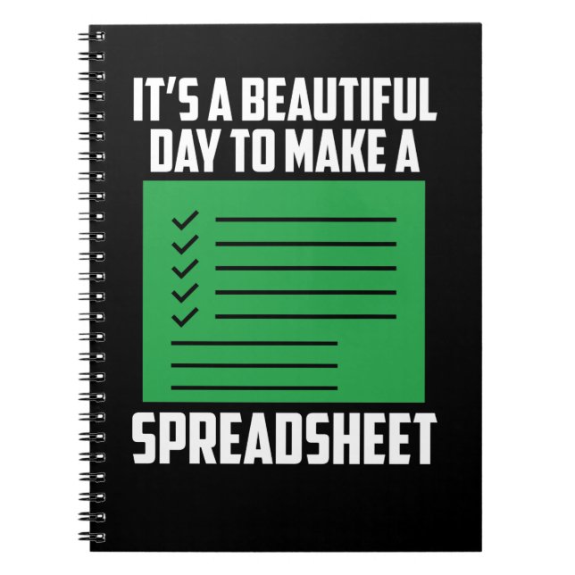 Funny Spreadsheet Accounting CPA Spaß Notizblock (Vorderseite)
