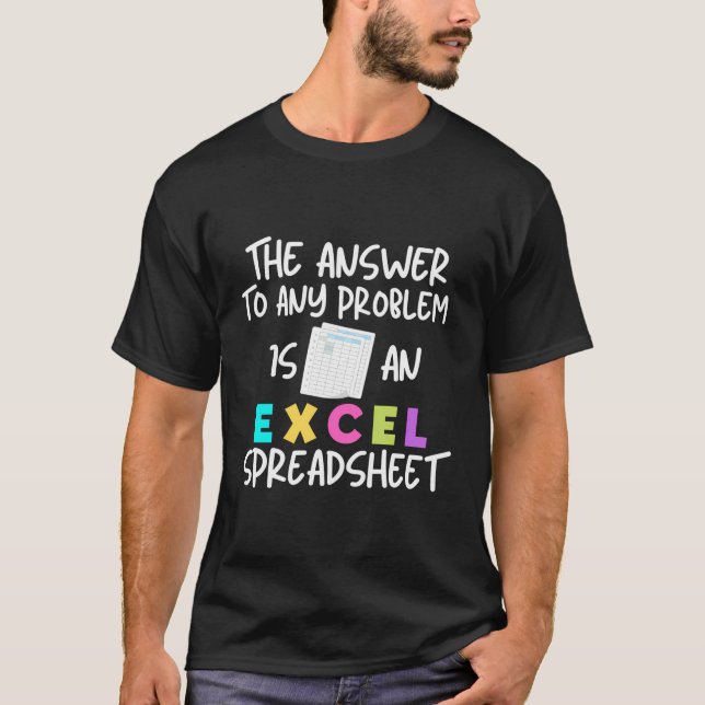Funny Spreadsheet Excel T Shirt für Excel Spread (Vorderseite)