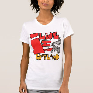 Funny Sprichwort auf Goat Ladys Lässig Scoop T - S T-Shirt