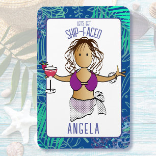 Funny Sprichwort Cartoon Tropical für ihre Kreuzfa Magnet