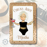 Funny Sprichwort Chicks Ahoy Cartoon Bold Cruise S Magnet<br><div class="desc">Suchen Sie einen lustigen und lustigen Magneten für Ihre nächste Reise oder Mädchenreise? Sie können diesen Magneten mit Ihrem Namen und Ihrer Nachricht anpassen!</div>
