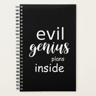 Funny Sprichwort Evil Genius Pläne Innen Planer