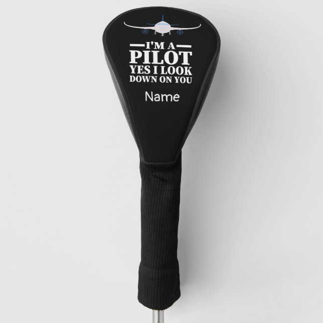 Funny Sprichwort für Piloten-Golfer-Kopfbedeckung Golf Headcover (Vorderseite)