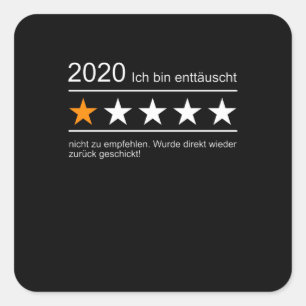 Funny Sprichwort Gift 2020 Quadratischer Aufkleber