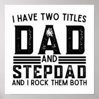 Funny Sprichwort habe ich zwei Titeln Vater und St